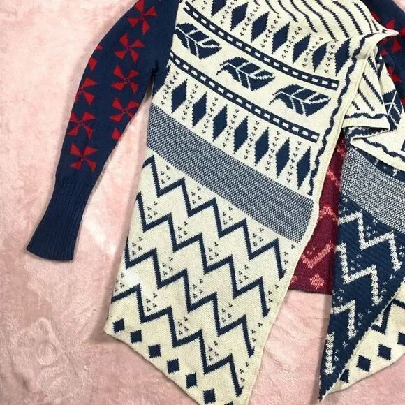 Hot & Delicious Tribal Open Long Sleeve Cardigan - Picture 4 of 8